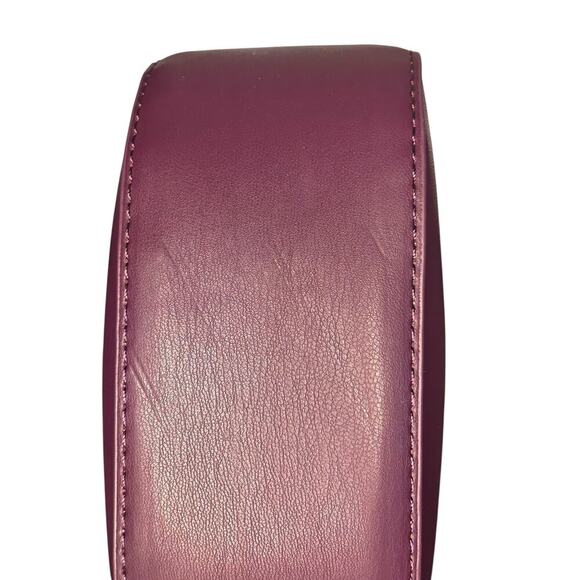 Badgley Mischka Quilted Chloe Pearl Handbag in Plum-NWT - Picture 6 of 8